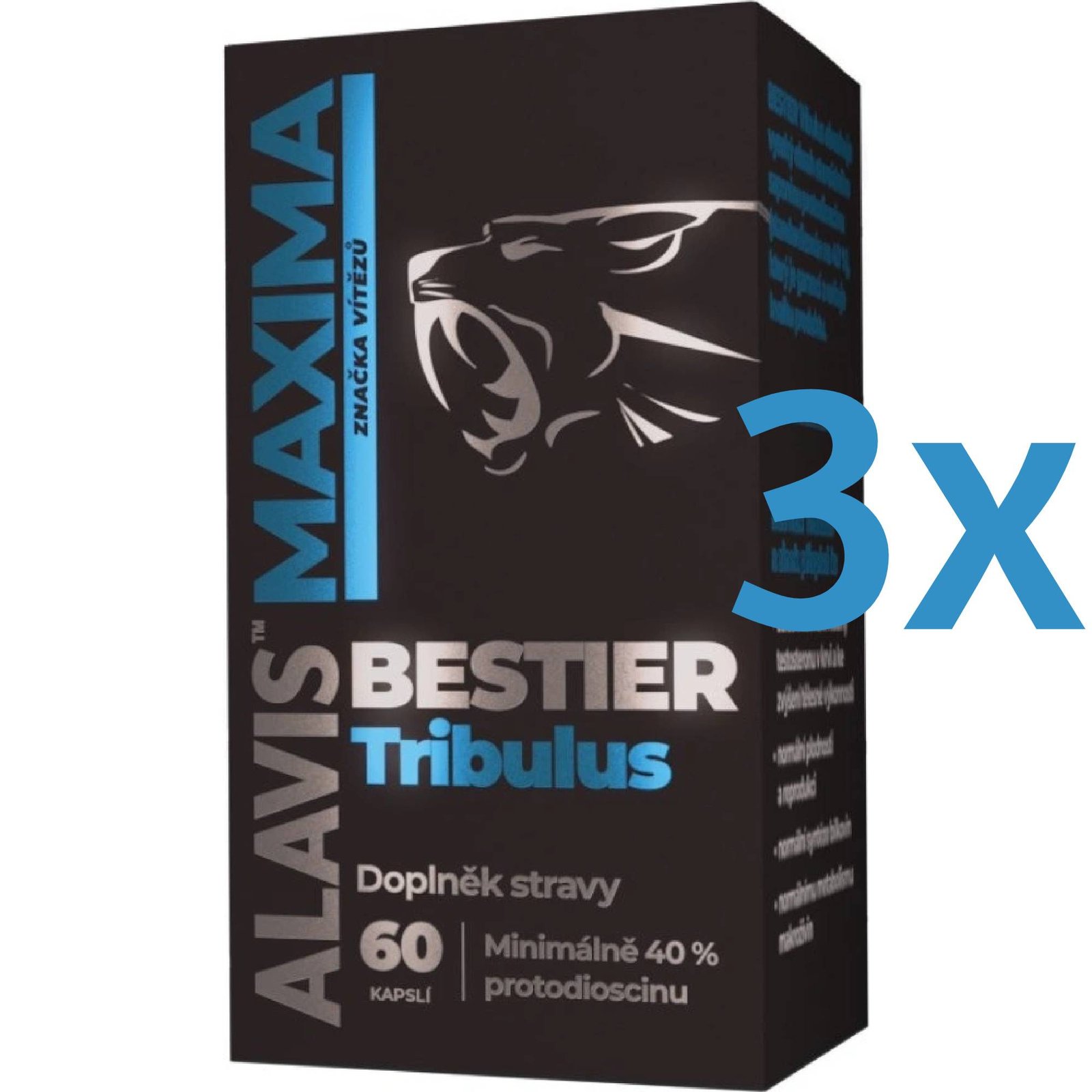 ALAVIS MAXIMA Bestier Tribulus 3 x 60 kapslí